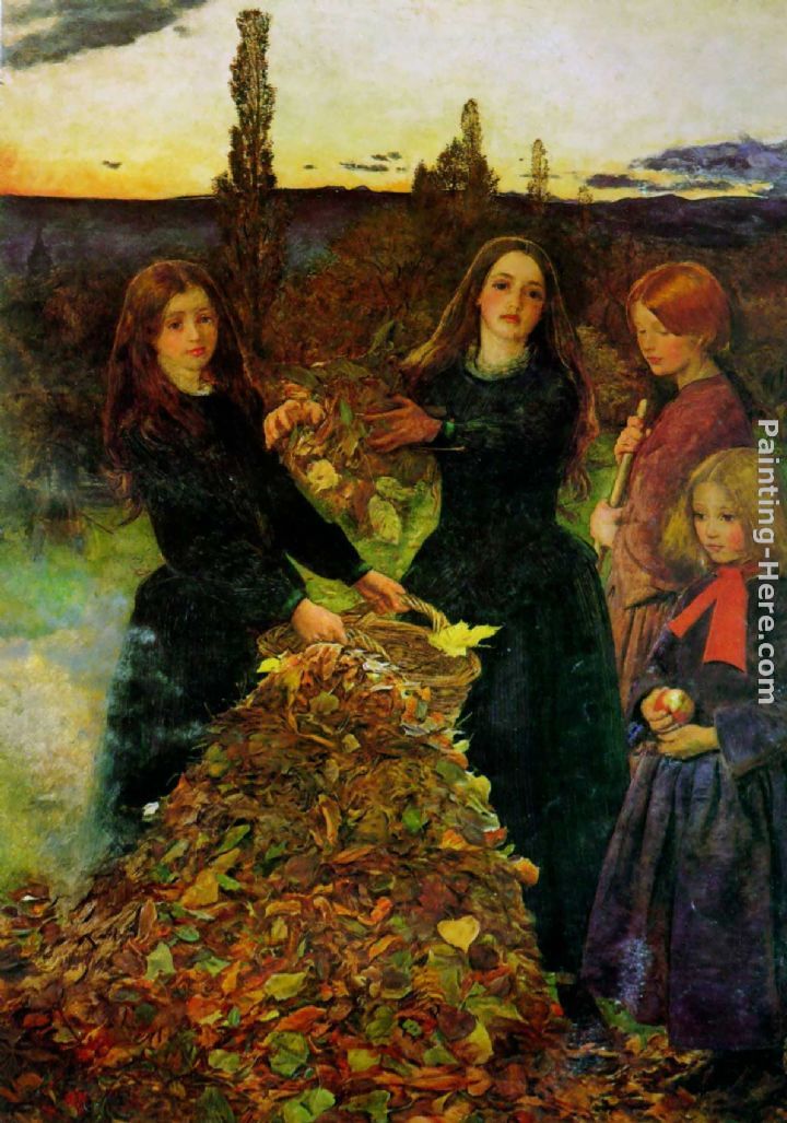 Autumn Leaves painting - John Everett Millais Autumn Leaves art painting